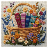 Floral Books Basket Jigsaw Puzzles 1000 Pieces